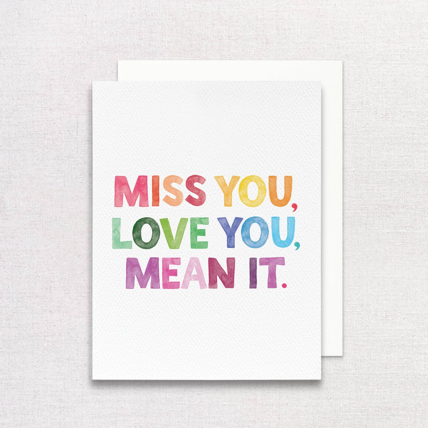 Miss You, Love You Greeting Card | Galentine's Greeting Card