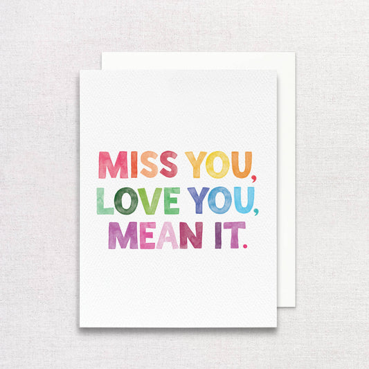 Miss You, Love You Greeting Card | Galentine's Greeting Card