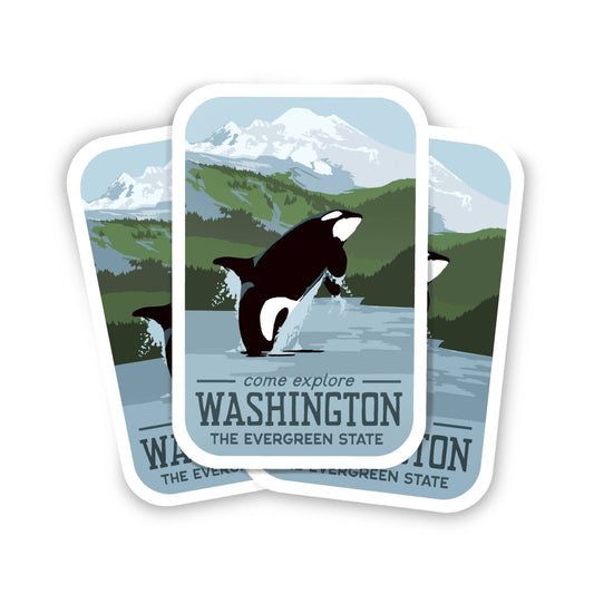 Washington Orca Stickers