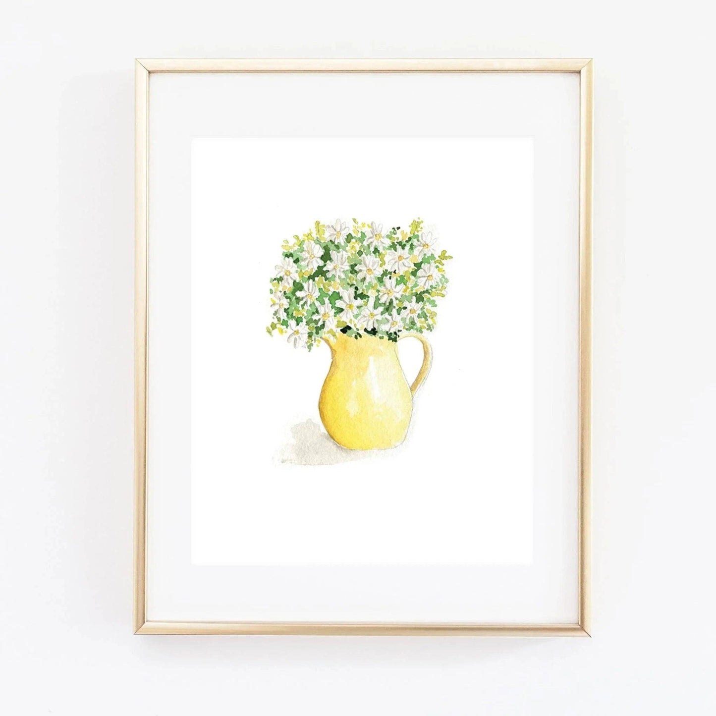 Daisies Watercolor Art Print