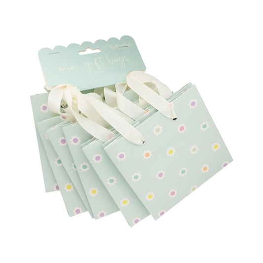 Blue Daisies Gift Bag Set