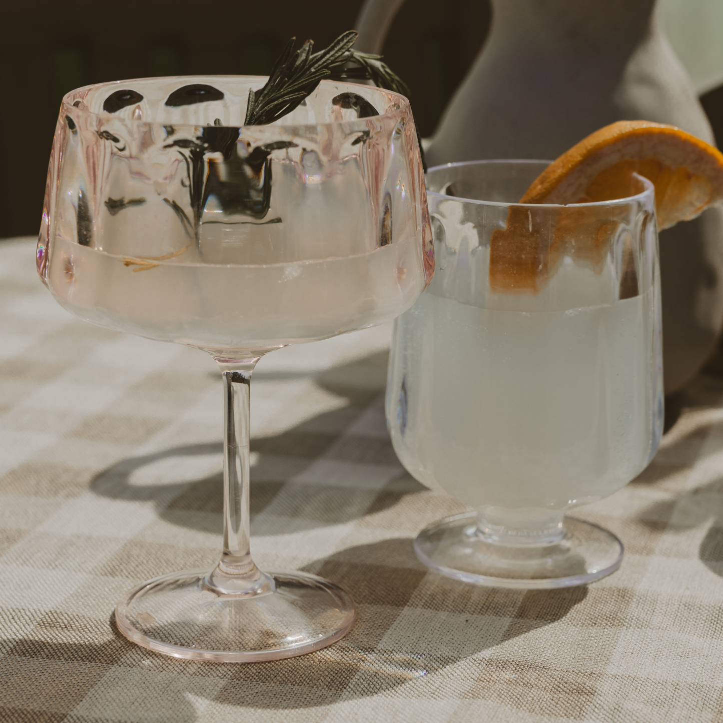 Outdoor Plastic Goblet Drinkware - Home Decor