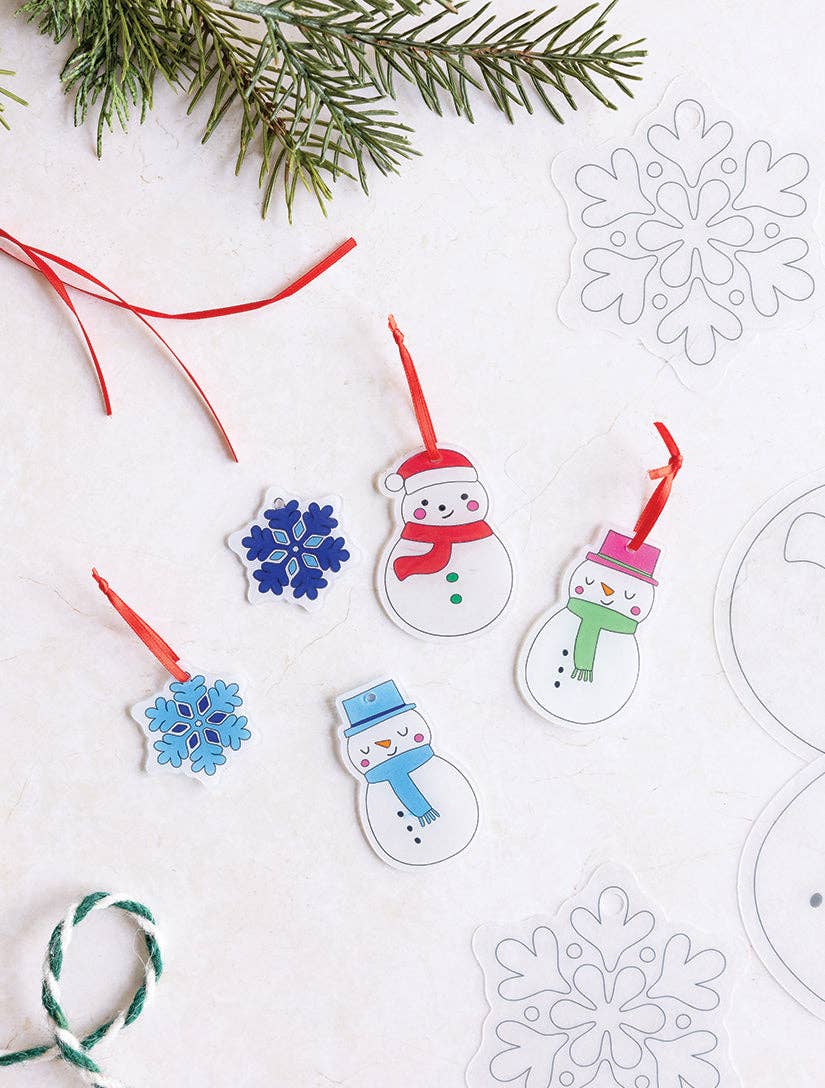 Christmas Icons Shrinkable Ornaments