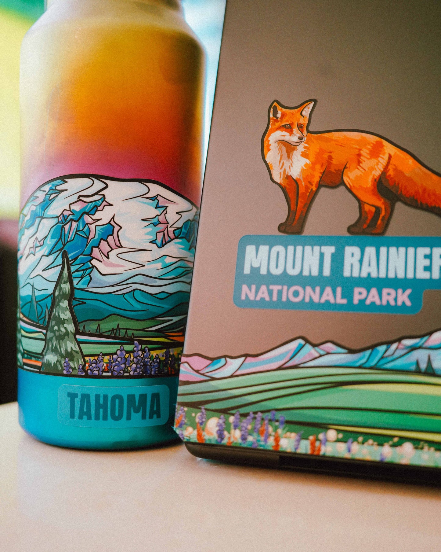 Mount Rainier National Park Infinity Sticker