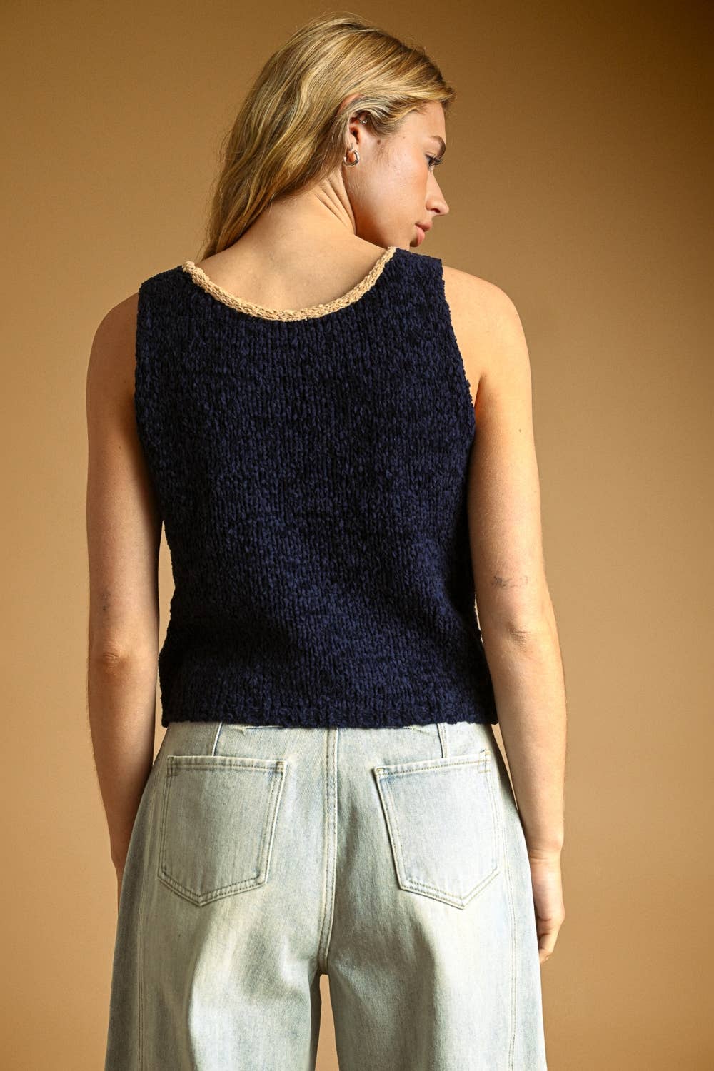 Reversable Twist Detail Knit Top