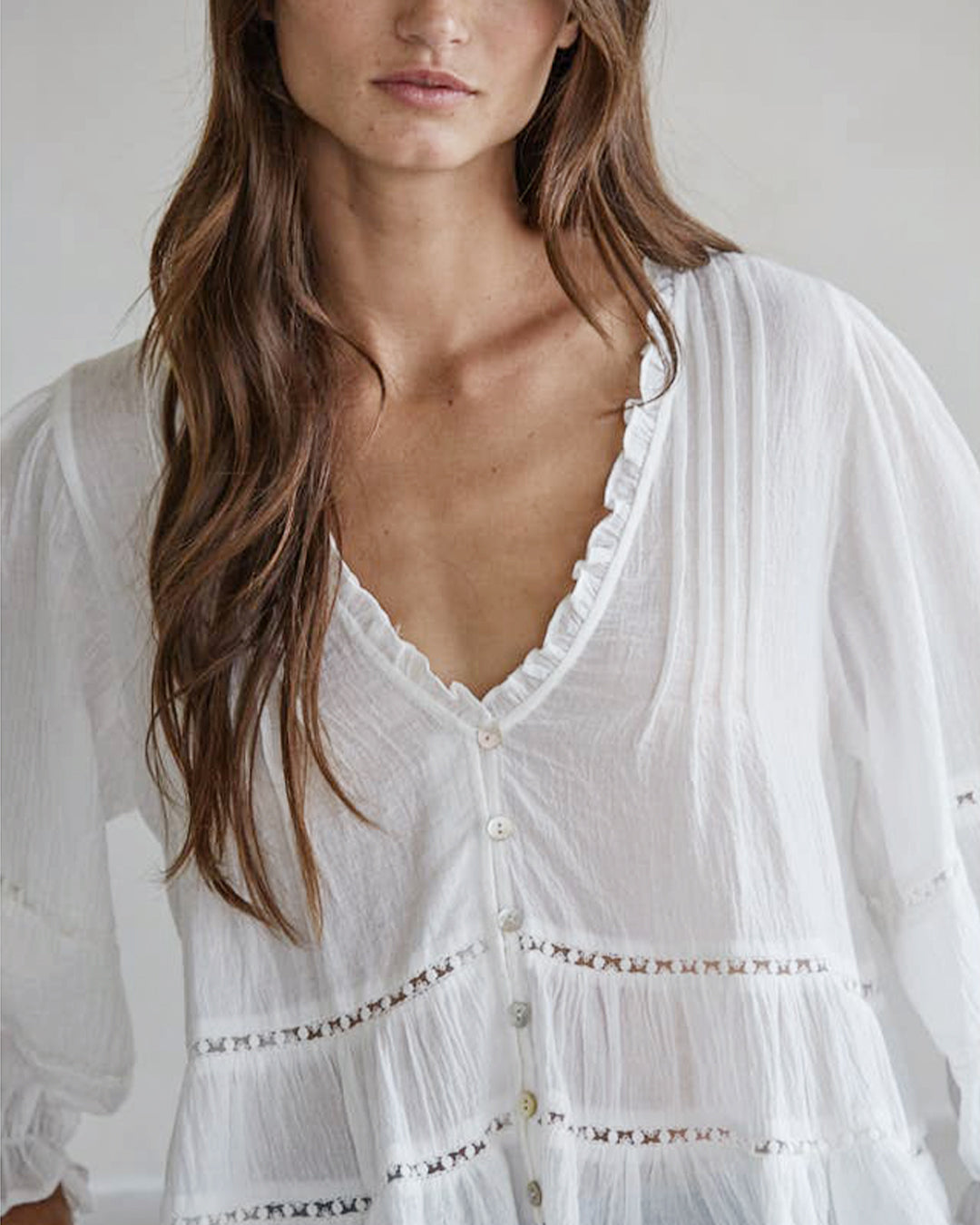 Lace Babydoll Blouse