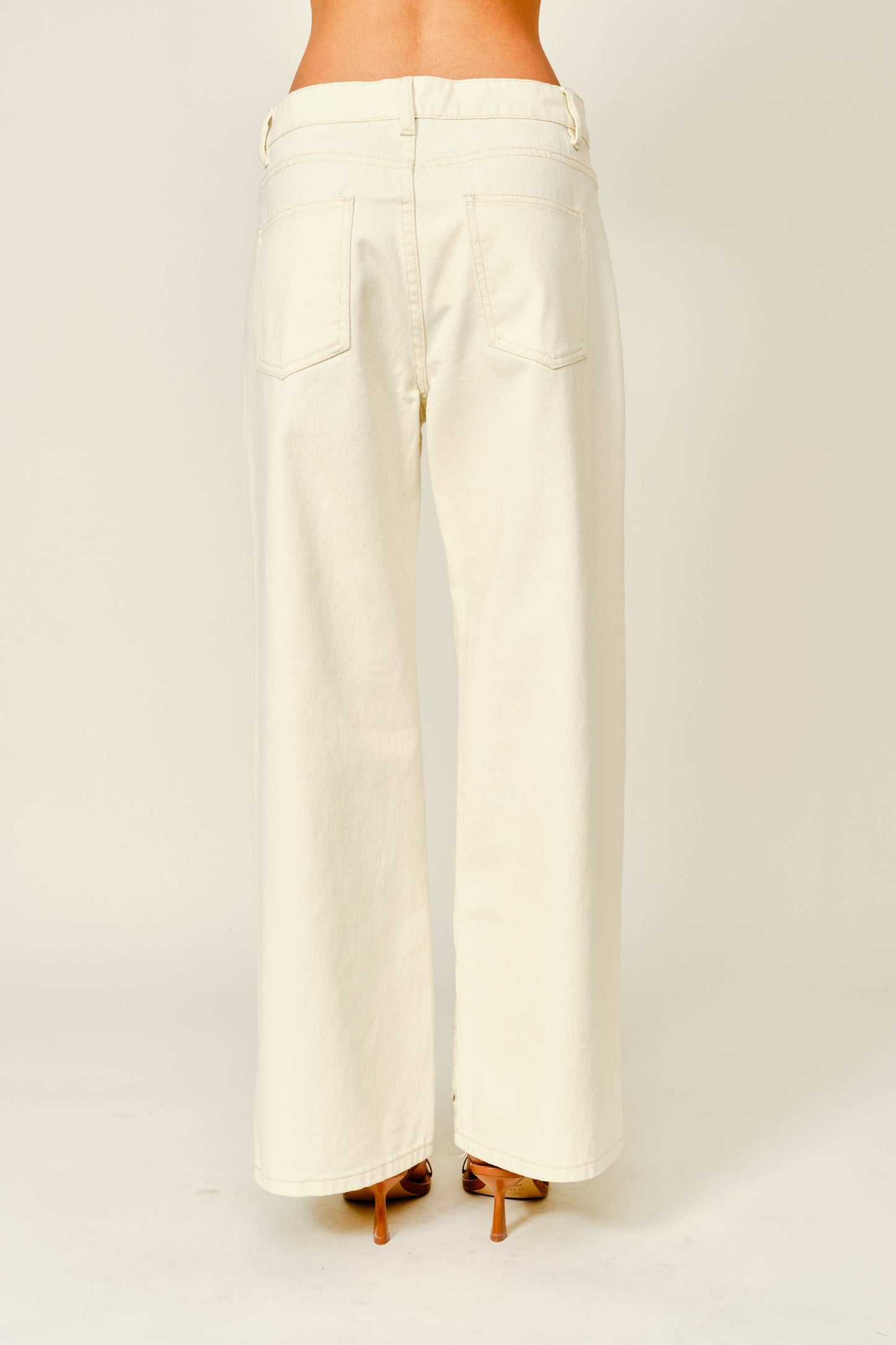 Cut Out Embroidered Trouser