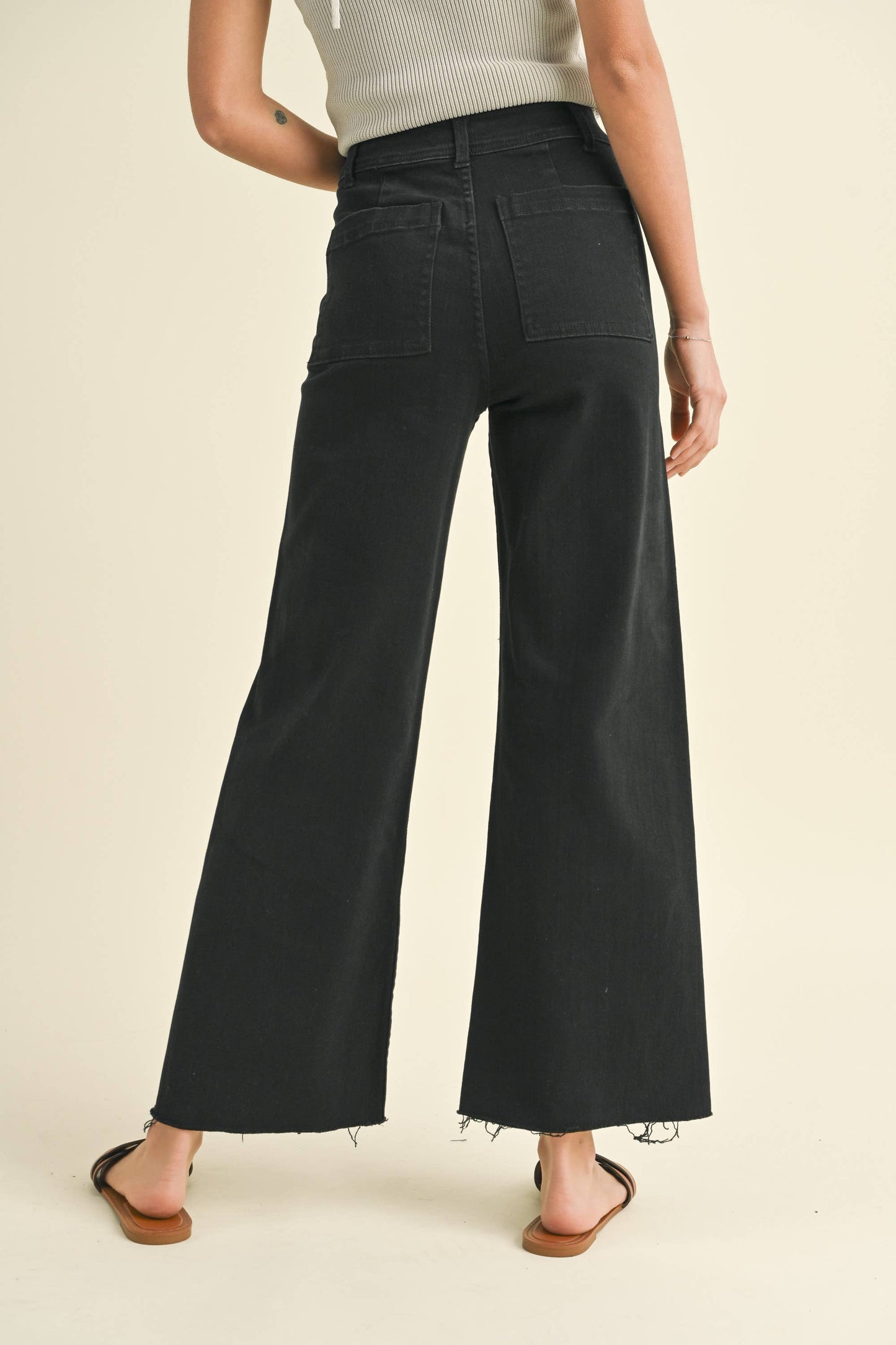 Straight Wide Leg Denim