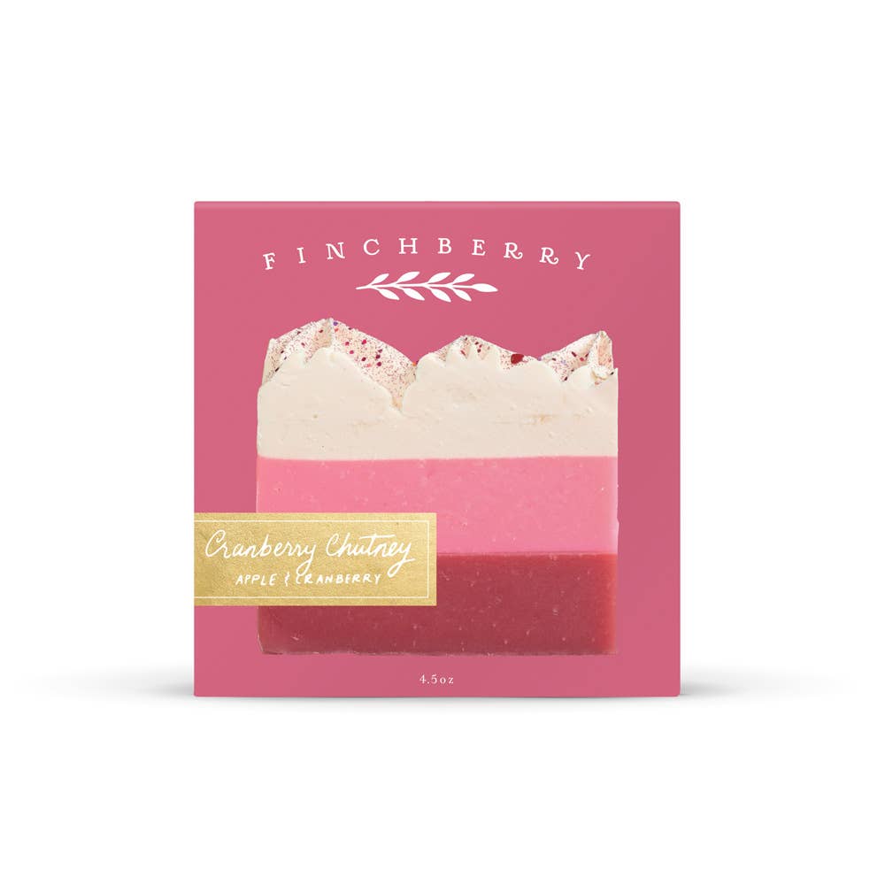 Holiday Cranberry Chutney Stocking Stuffer Vegan Boxed Soap