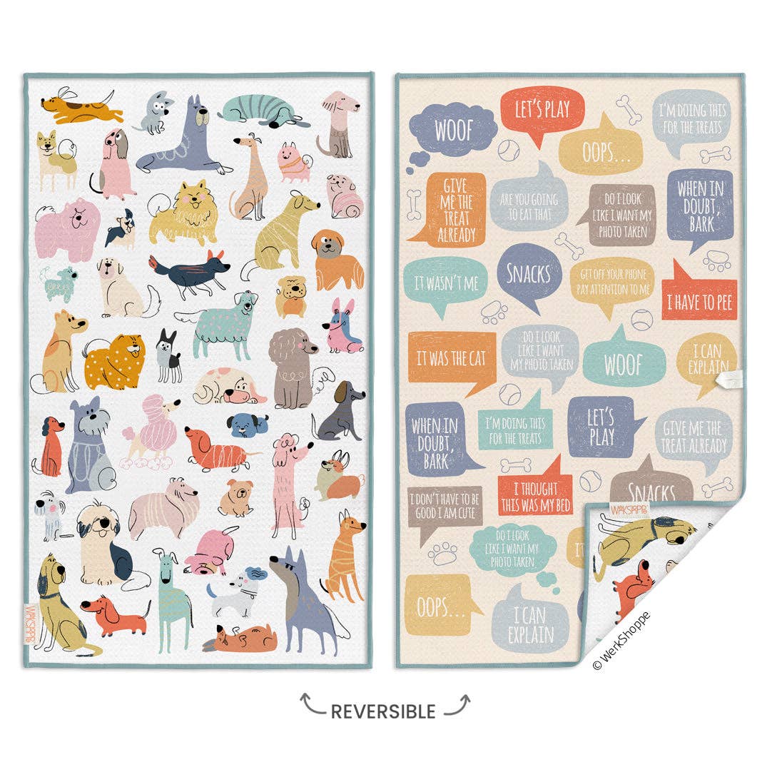 If Dogs Could Talk Kitchen Towel
