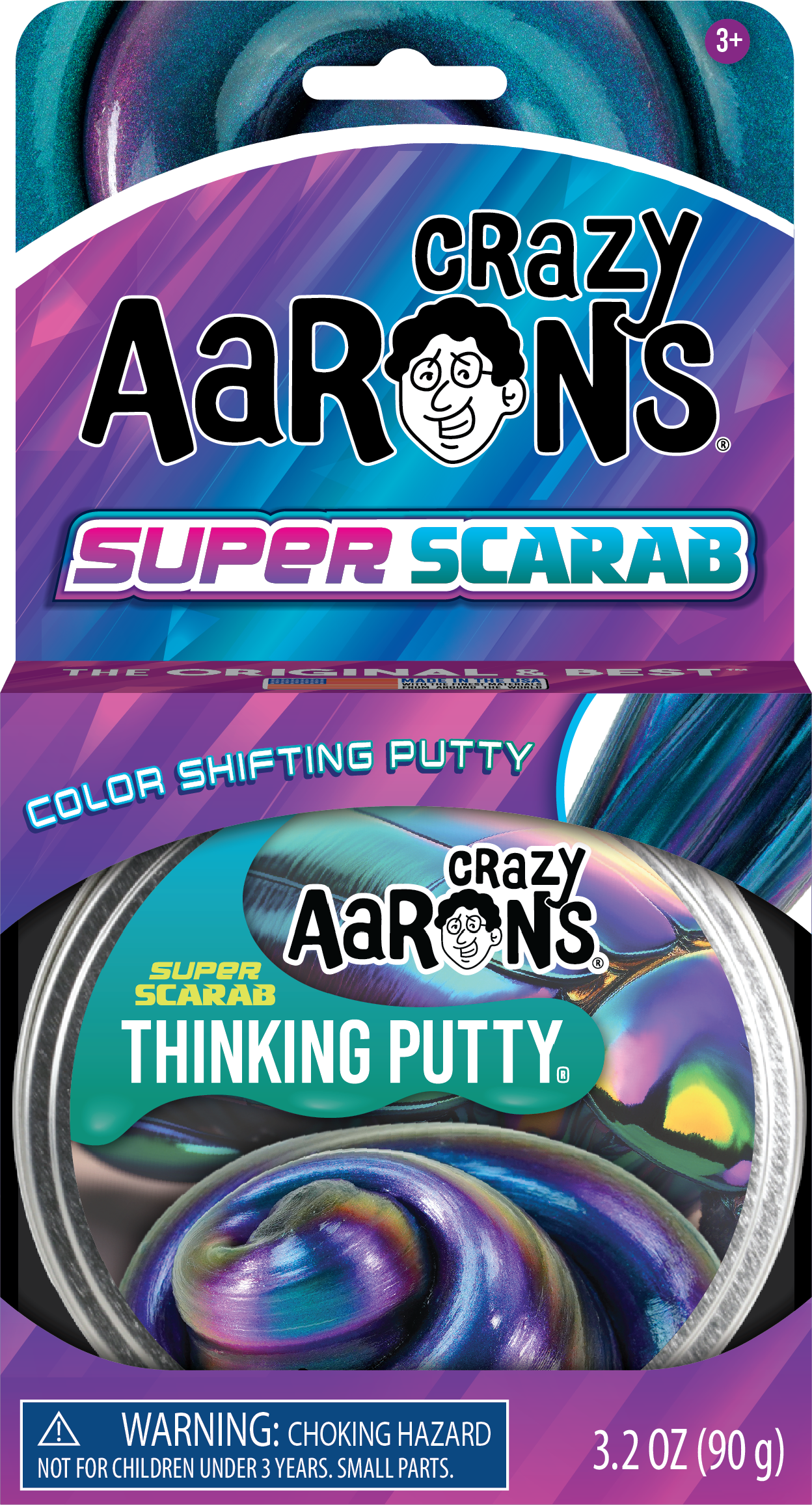 Super Scarab - Full Size 4" Thinking Putty Tin