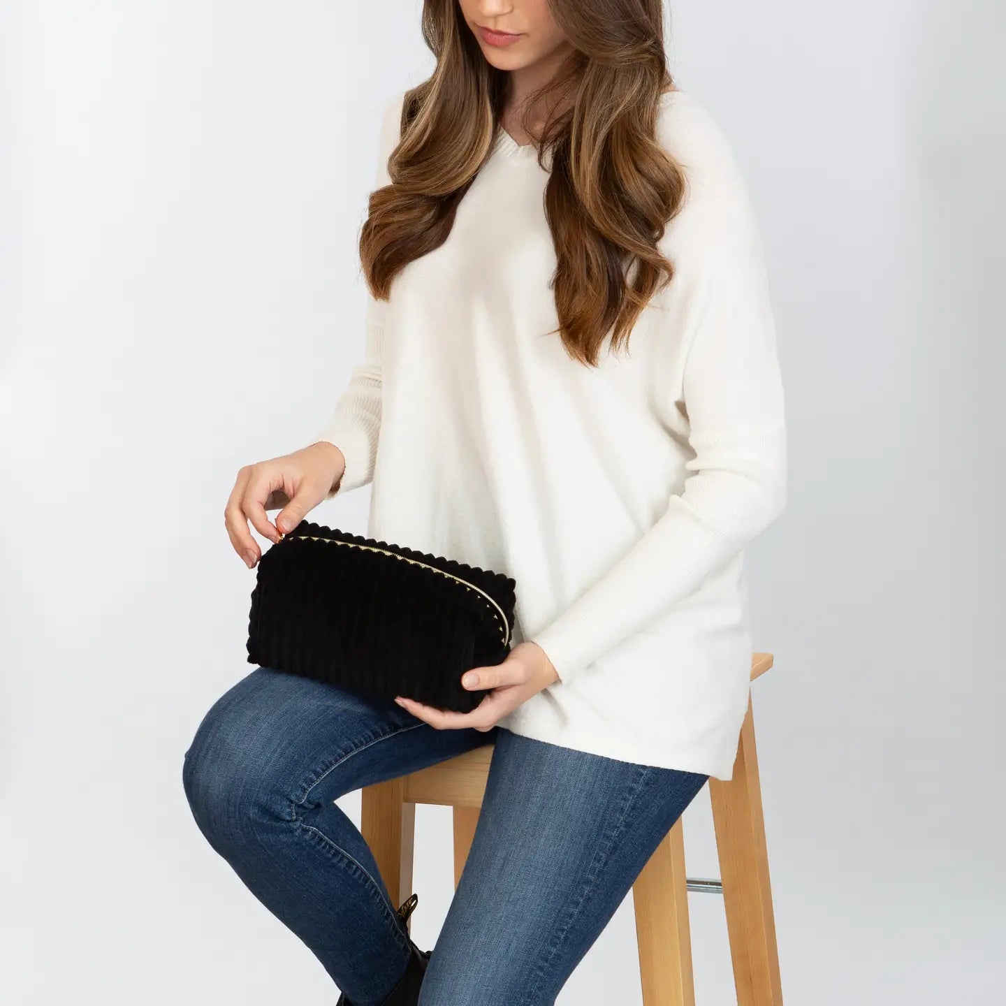 Corduroy Cosmetic Bag