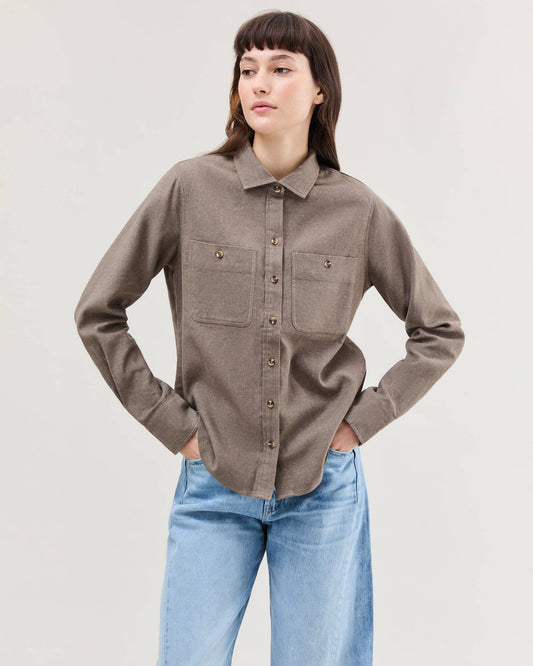 Roma Cotton Linen Work Shirt