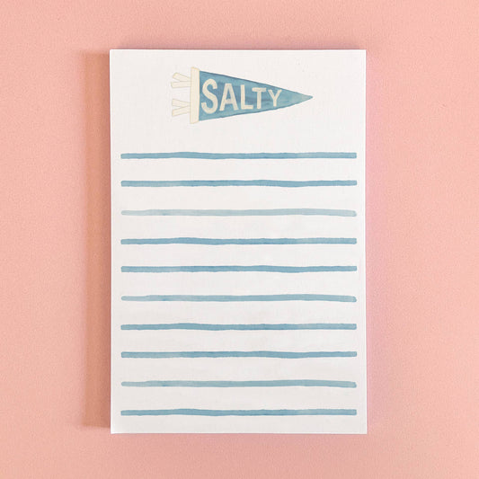 Salty Pennant Coastal Notepad | 4"x6" Coastal Notepad