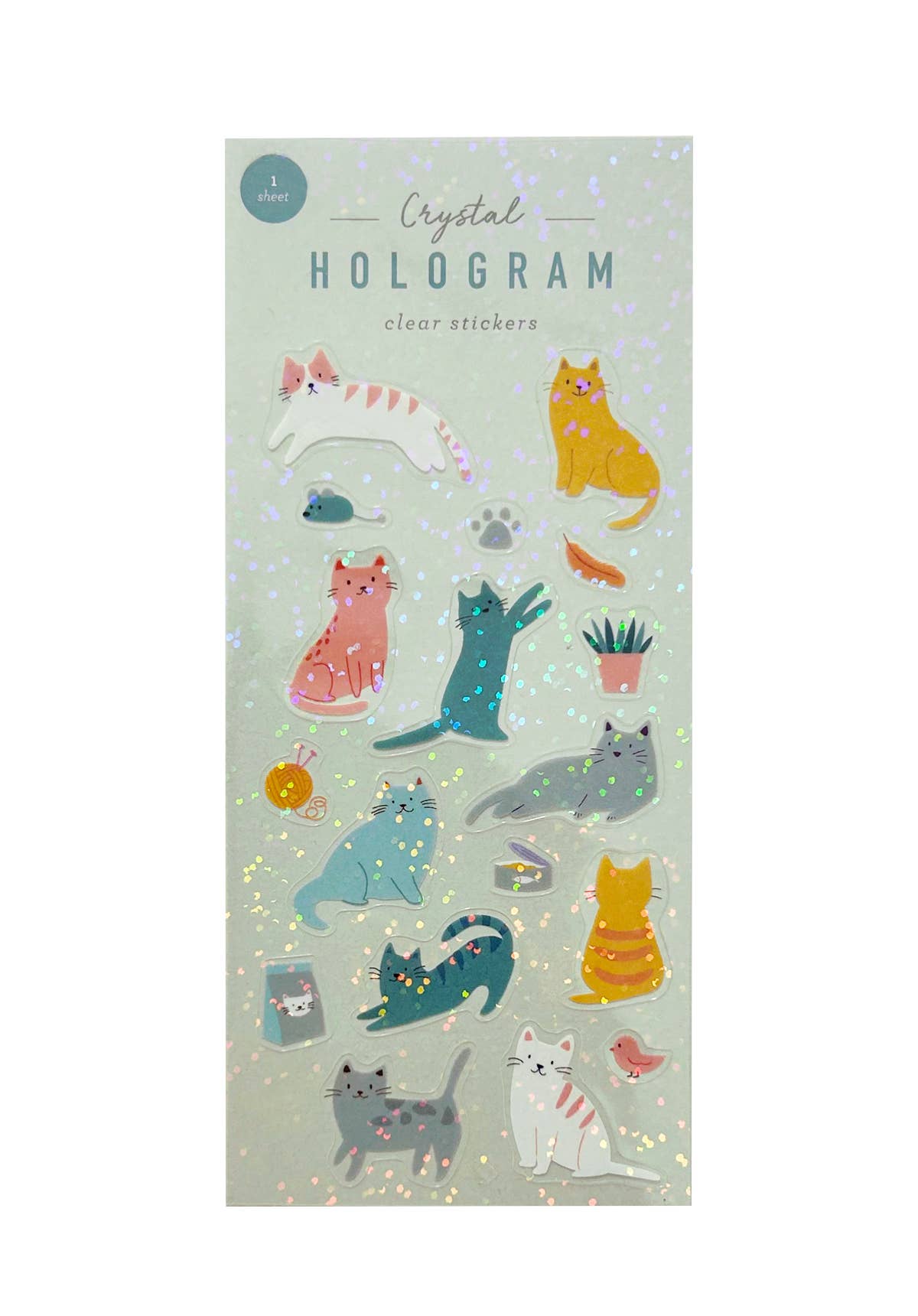 Cats Crystal Hologram Stickers