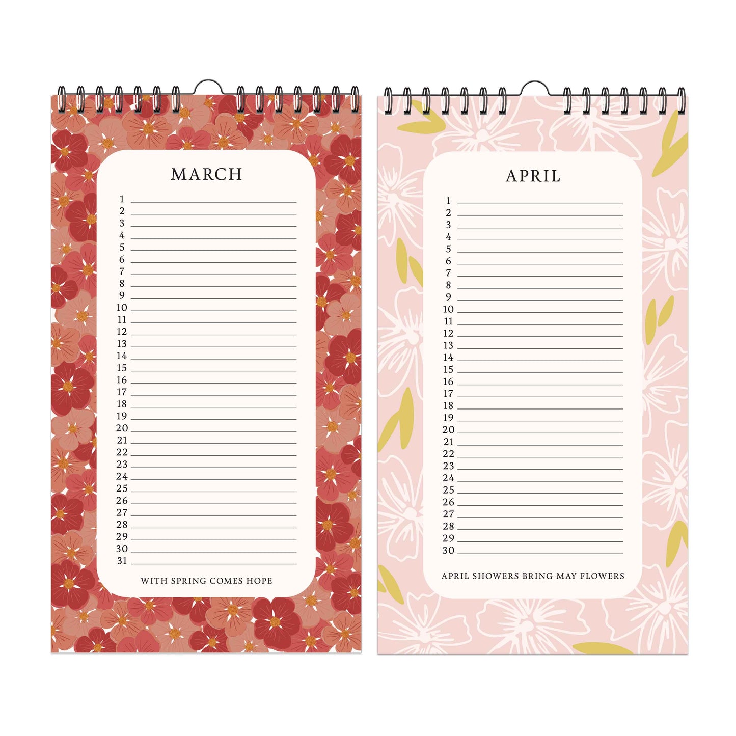 The Flower Garden Celebrations 12-Month Perpetual Calendar