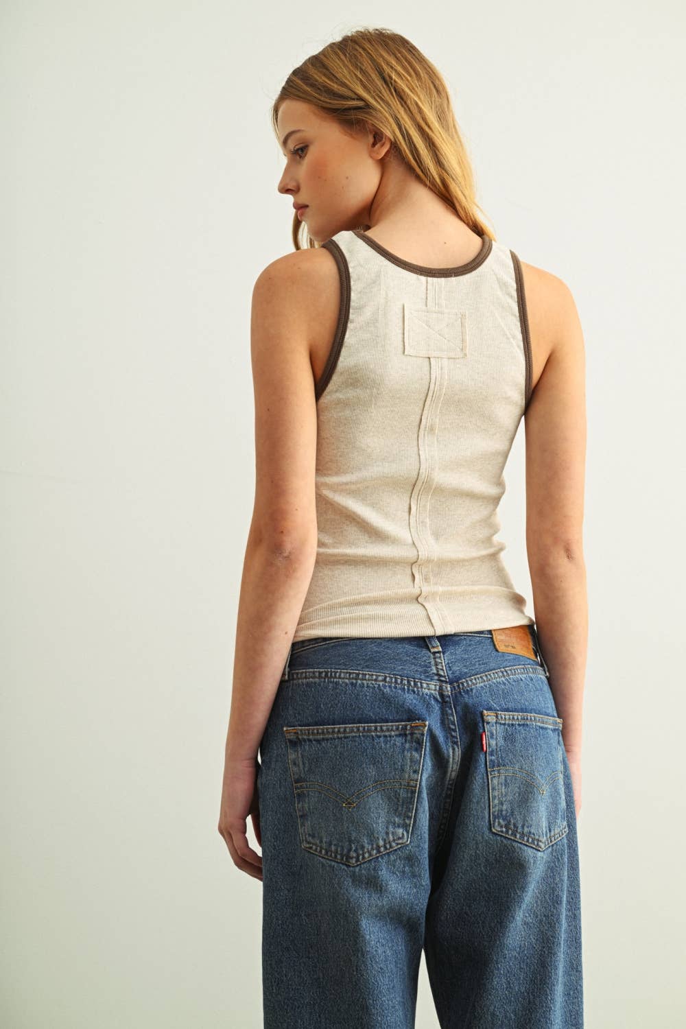Racerback Ringer Tank Top
