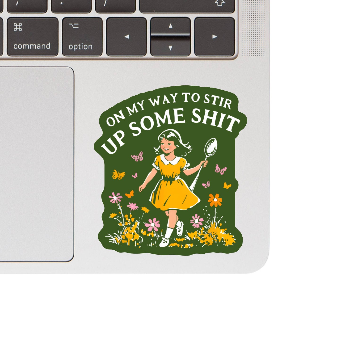 Funny Flower Nature Shit Sticker