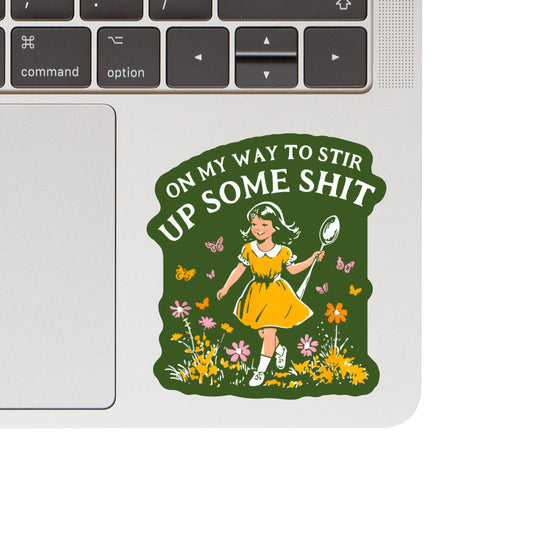 Funny Flower Nature Shit Sticker