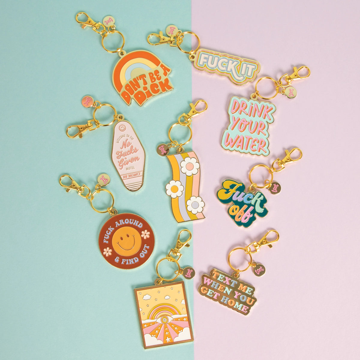 Text Me When You Get Home Keychain