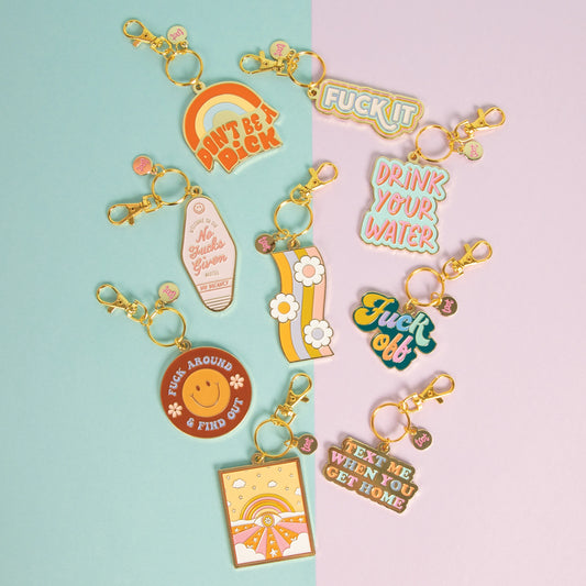 Text Me When You Get Home Keychain