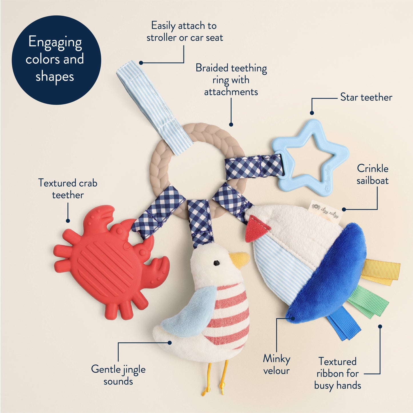 Nautical Bitzy Busy Ring