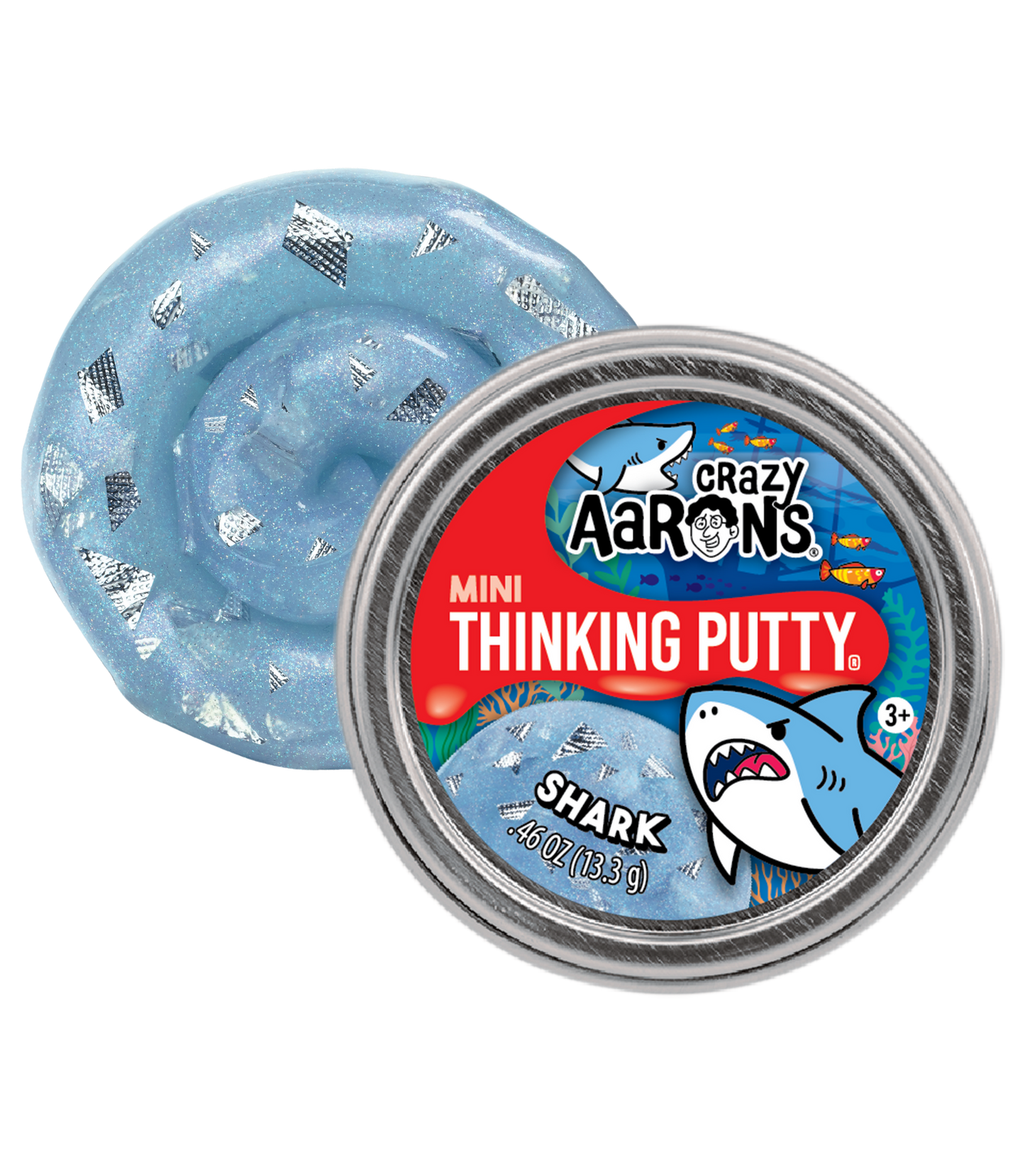 Mini Shark - 2" Thinking Putty Tin