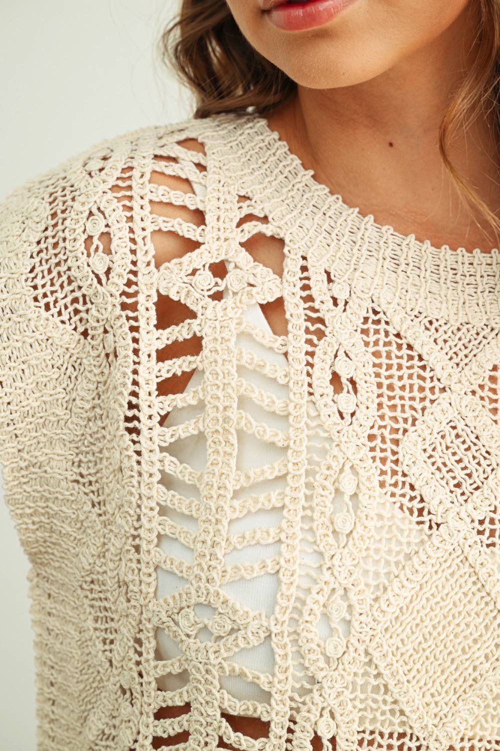 Crochet Knitted Top