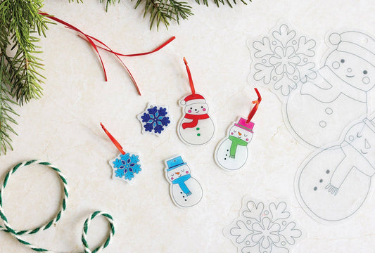 Christmas Icons Shrinkable Ornaments