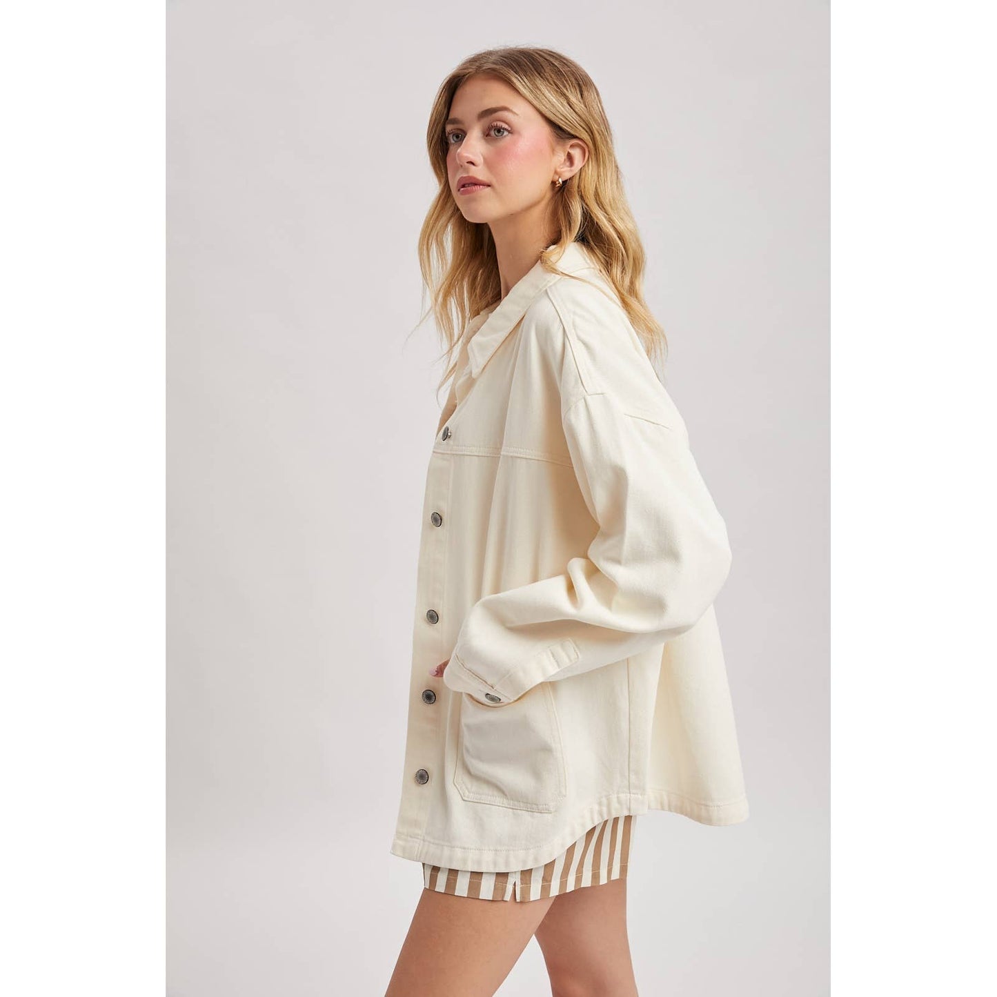 Oversized Utility Denim Jacket