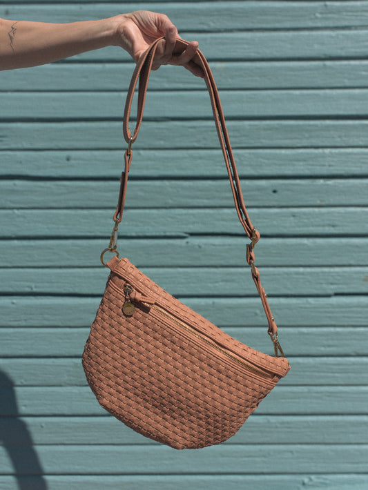 Lumi Woven Crossbody Bag