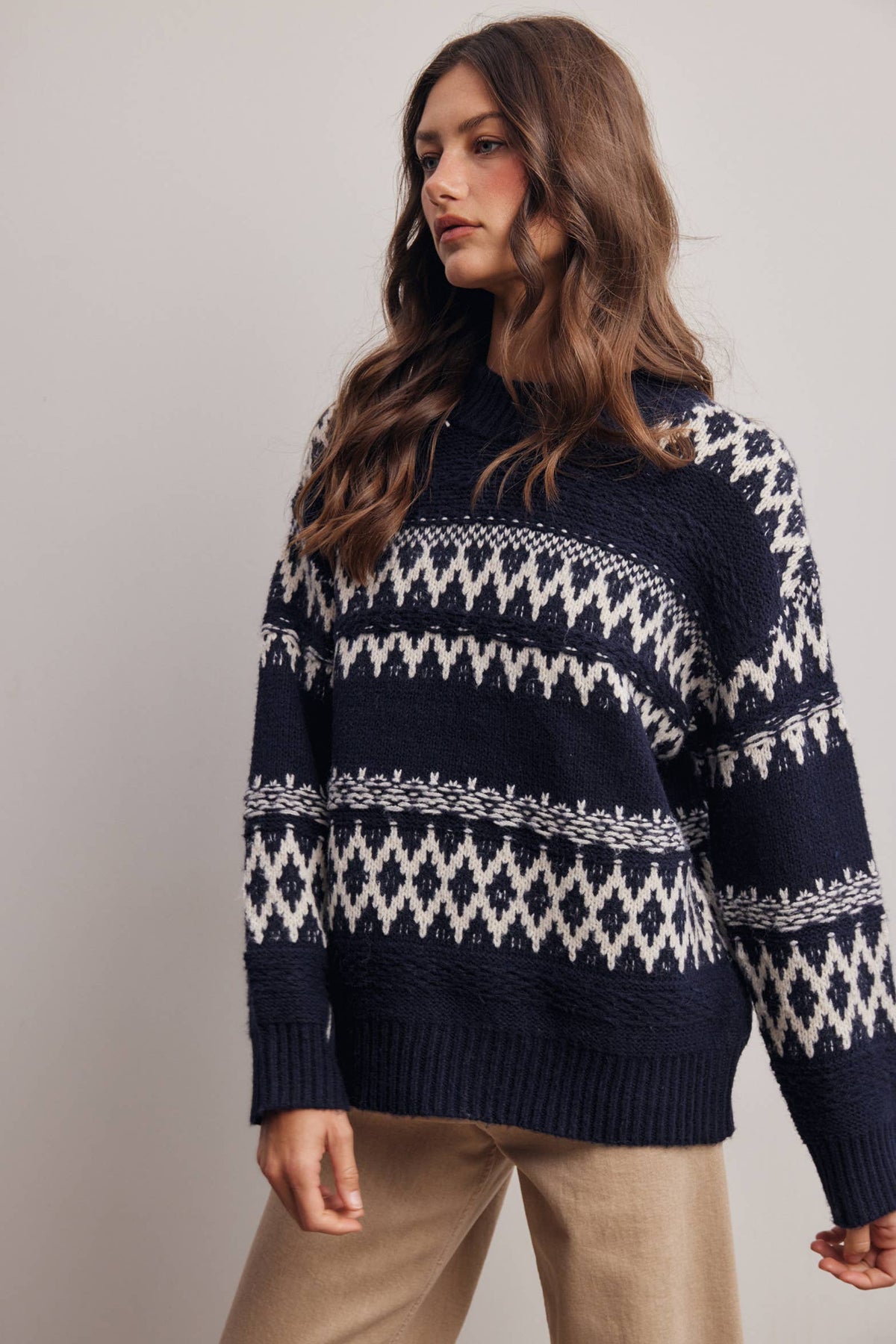 Fair Isle Knit Sweater