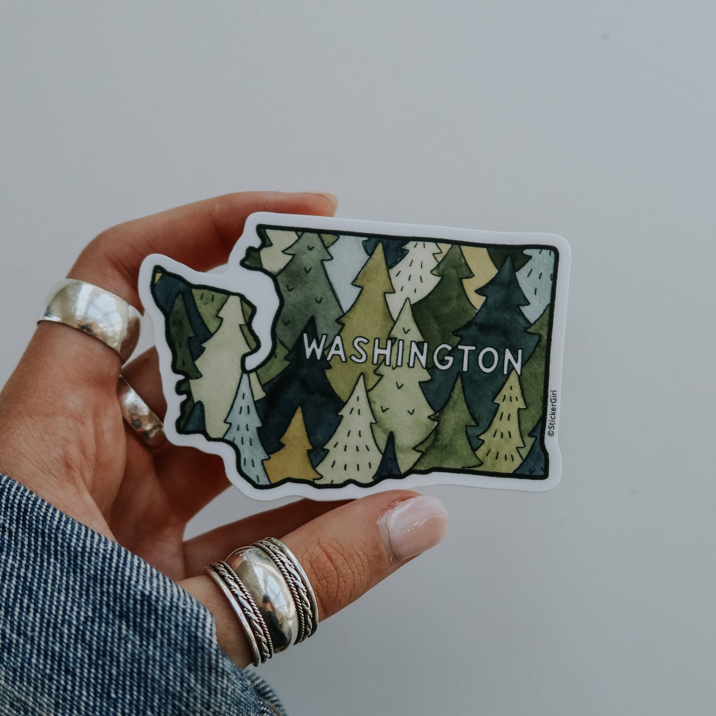 Washington State Trees Sticker