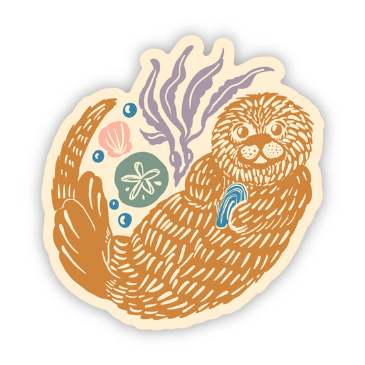 Sea Otter Sticker PNW