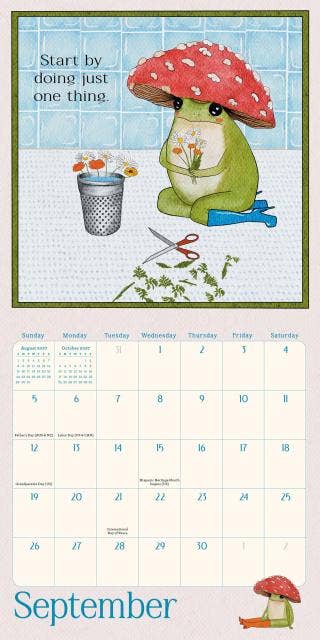 Little Frog's Guide to Self-Care Mini Wall Calendar 2027
