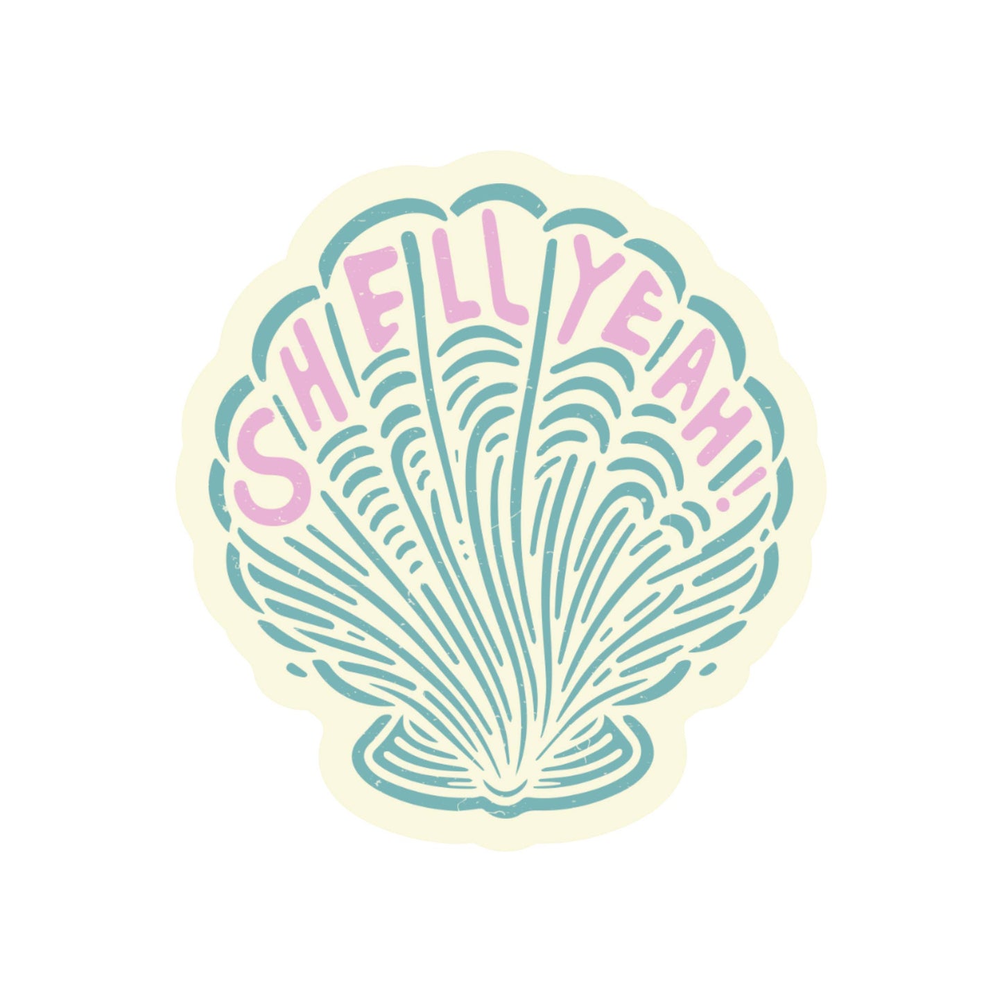 Shell Beach Ocean Sea Swear Funny High Quality Vinyl Sticker