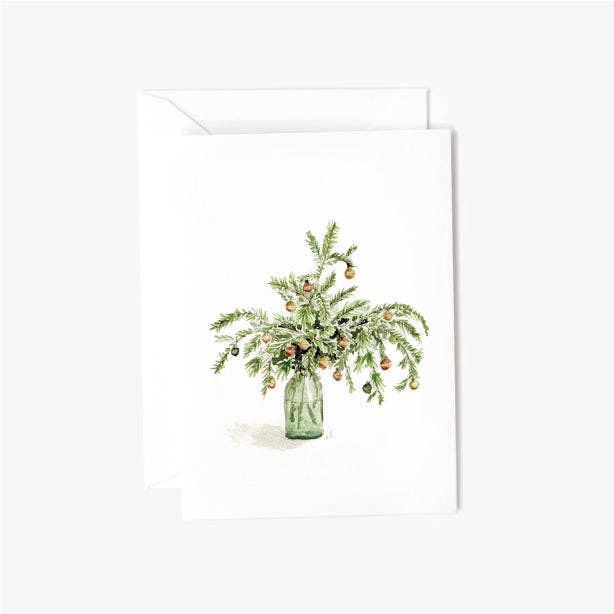Christmas Boughs Mini Note Card
