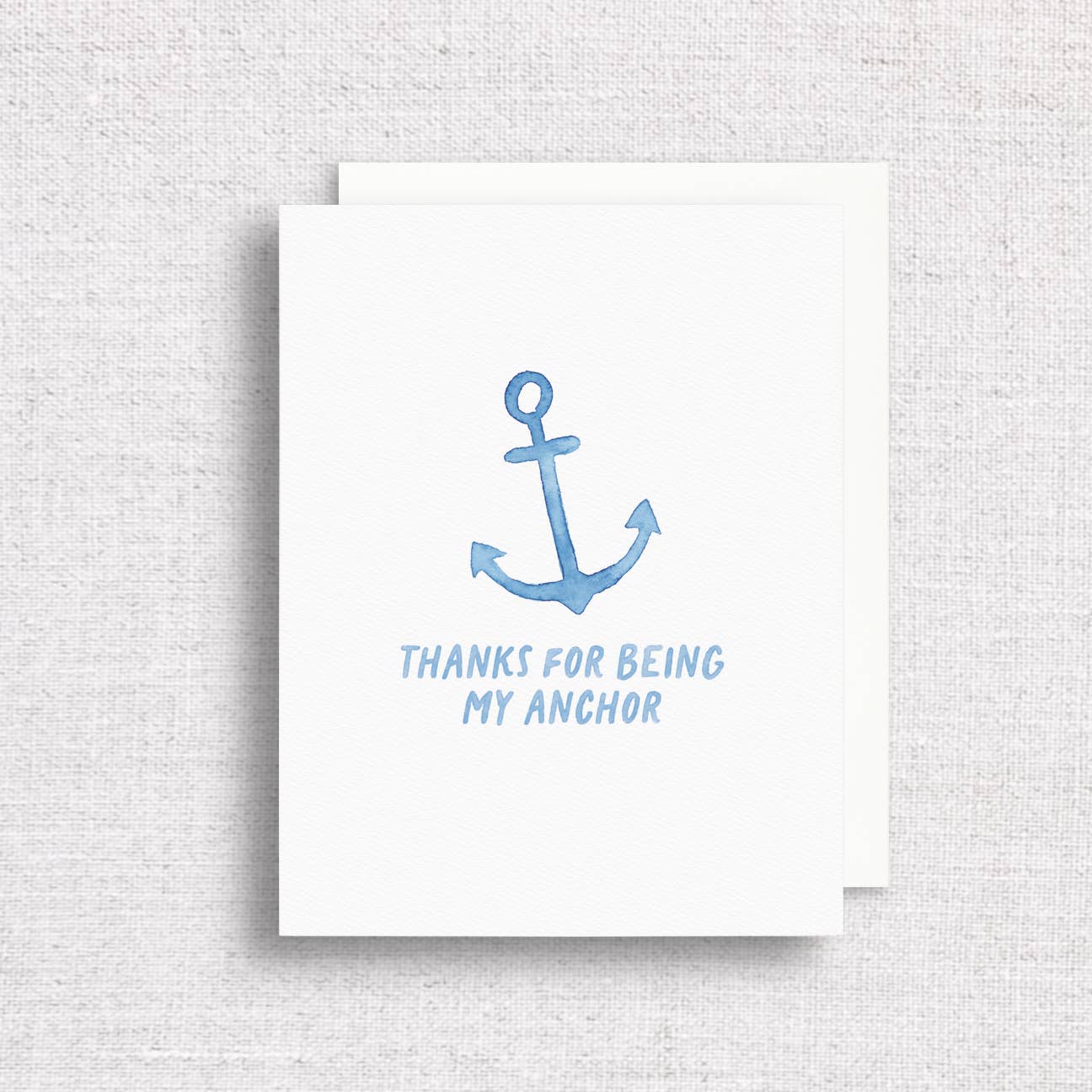 Thanks for Being My Anchor Greeting Card | Thank You Card