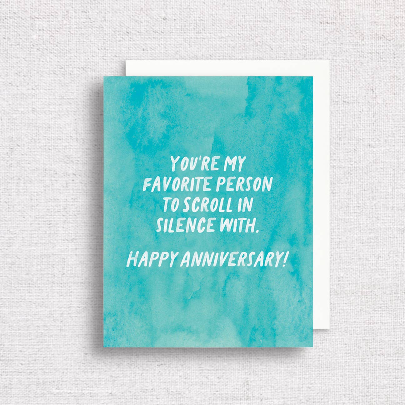 Scroll in Silence With Greeting Card | Anniversary Card