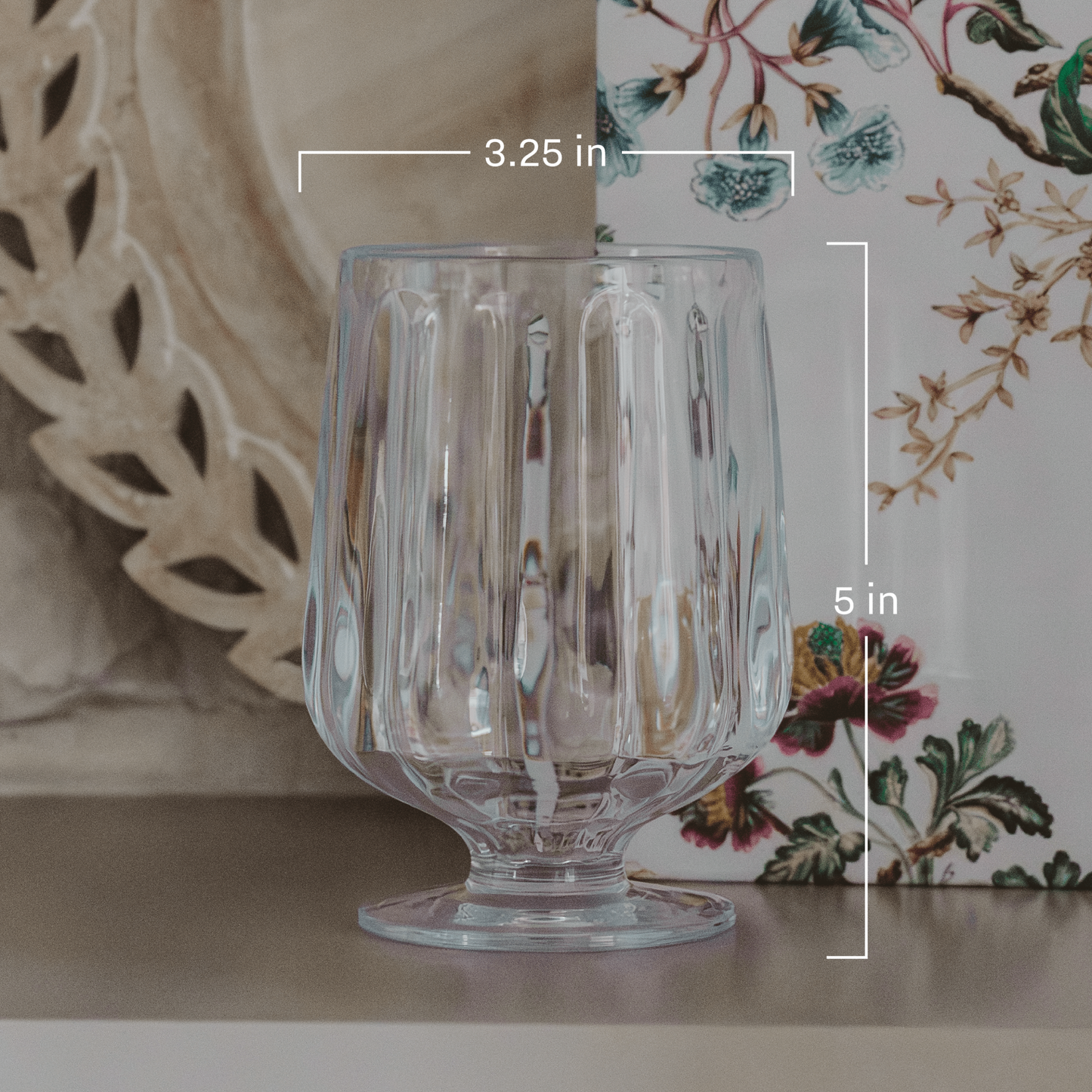 Outdoor Plastic Goblet Drinkware - Home Decor