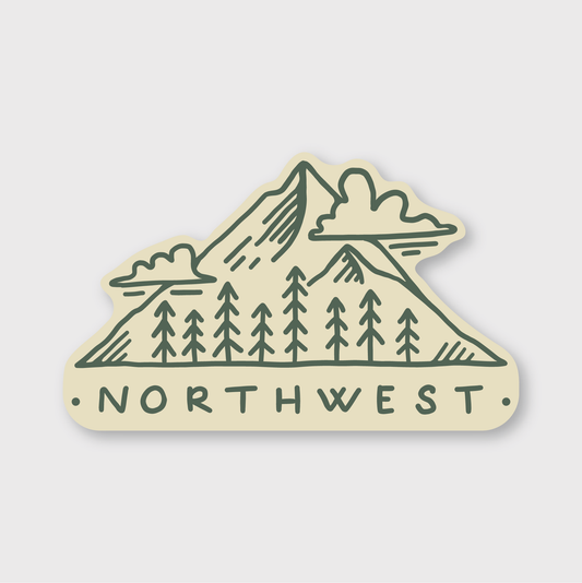 Northwest Mountain Sticker