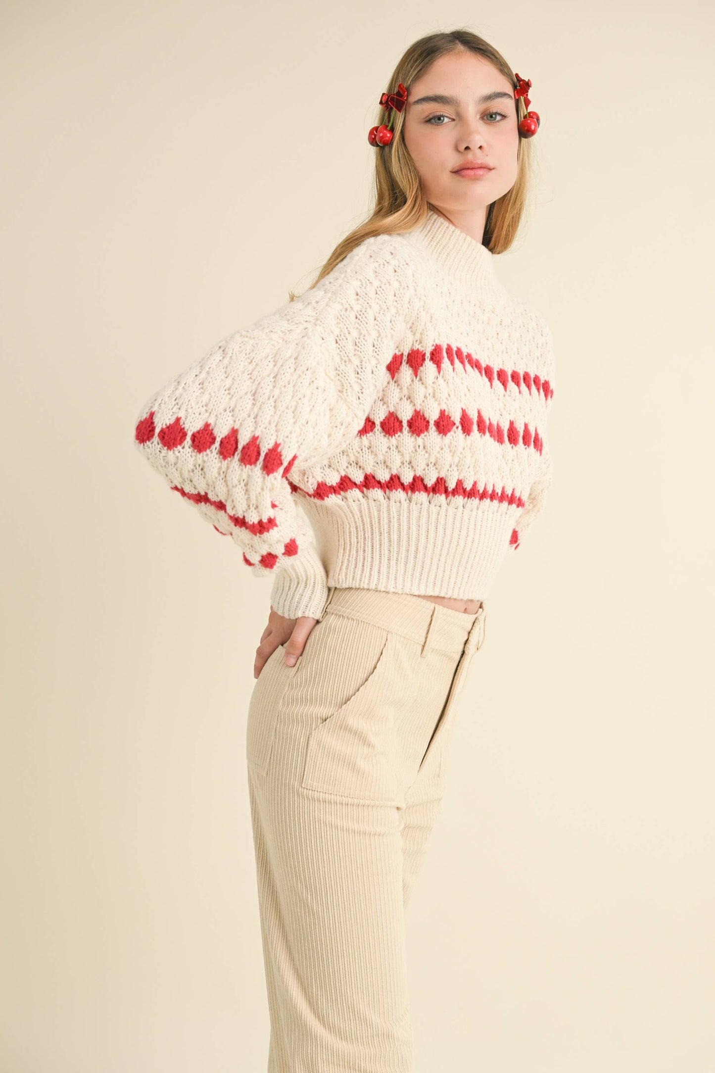 COLOR POPPED SWEATER TOP