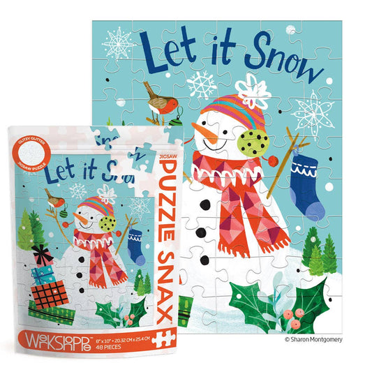 Let It Snow 48 Piece Christmas Puzzle Snax