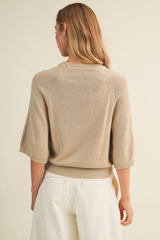 Modern Raglan Sleeve Knit Pullover