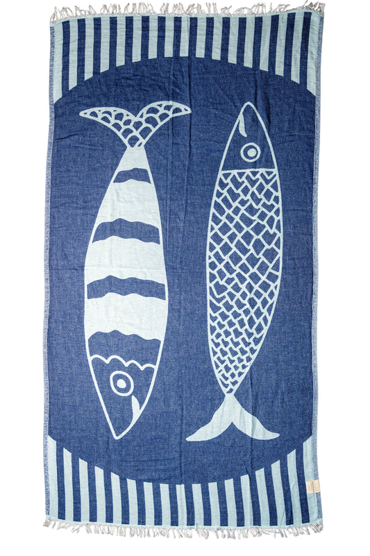 Sardine Turkish Beach Towel