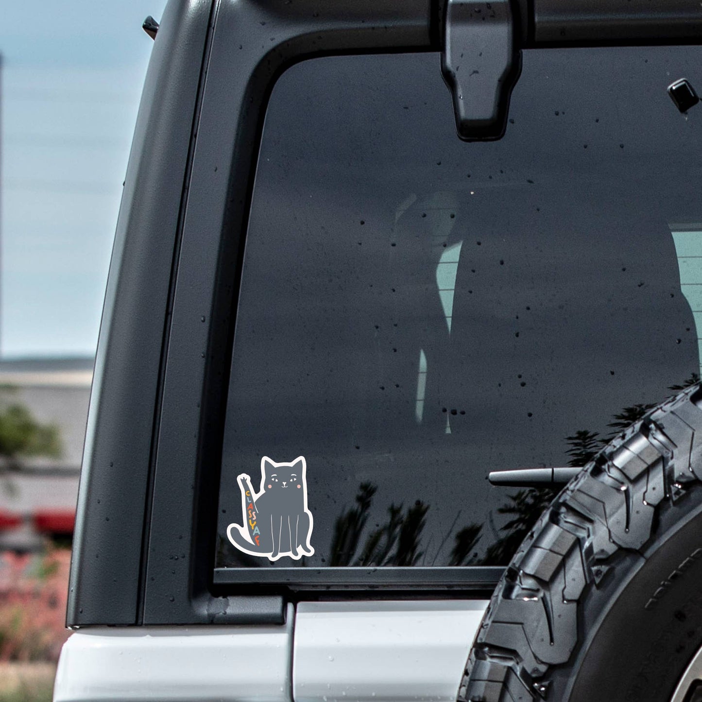 Swear Kitty Cat Funny Feline High Quality Vinyl Sticker