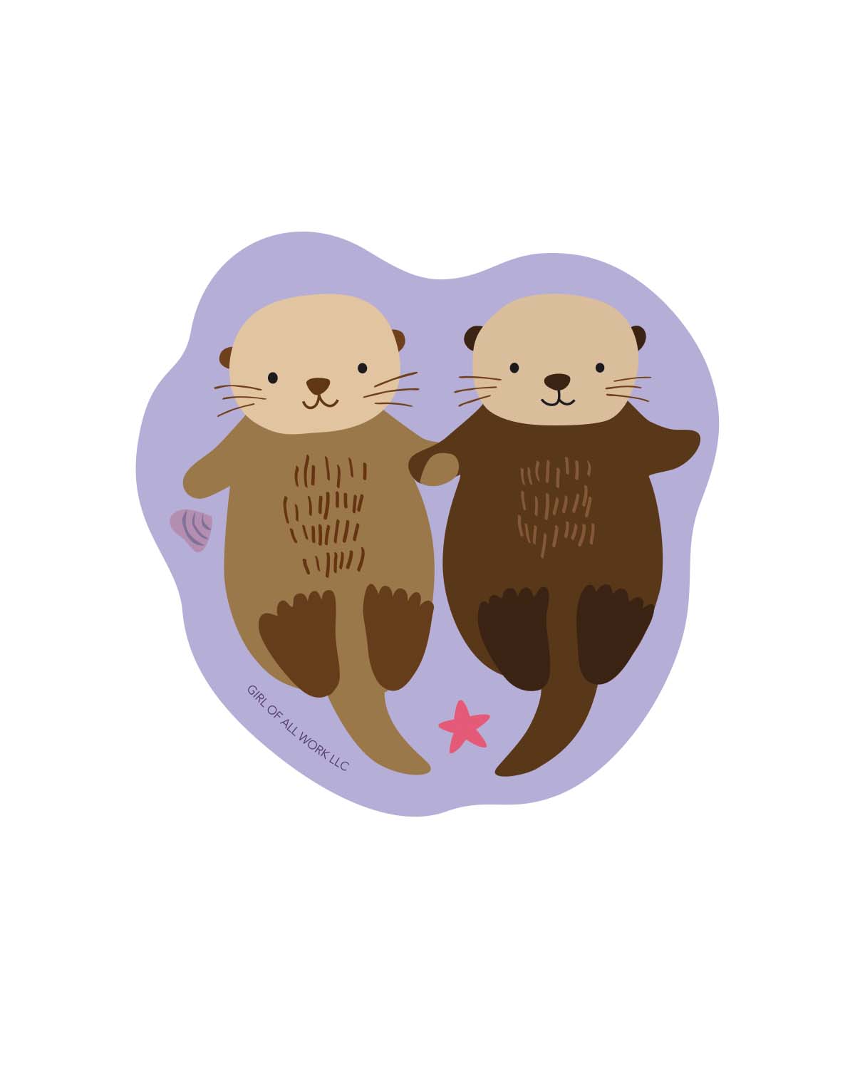 Sea Otters Sticker
