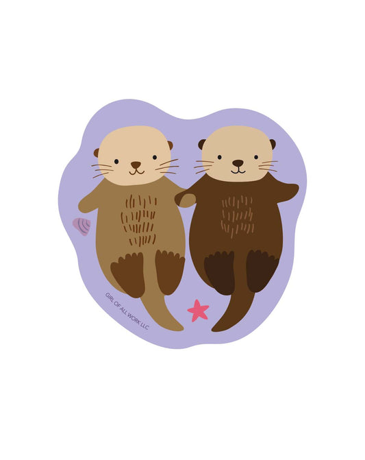 Sea Otters Sticker