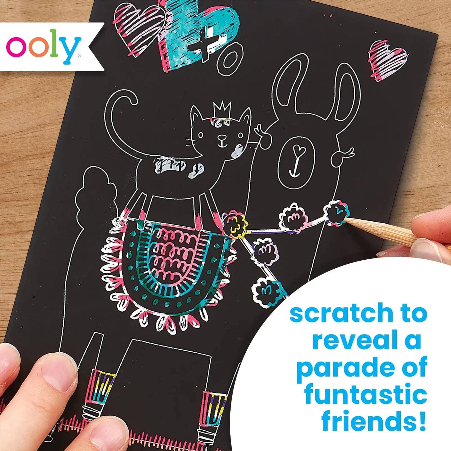 Scratch & Scribble: Mini Kit - Funtastic Friends (7 PC Set)