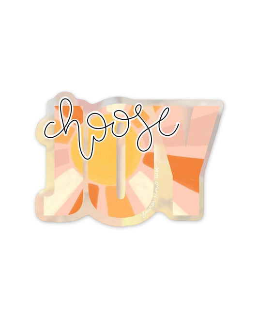 Choose Joy Transparent Sticker